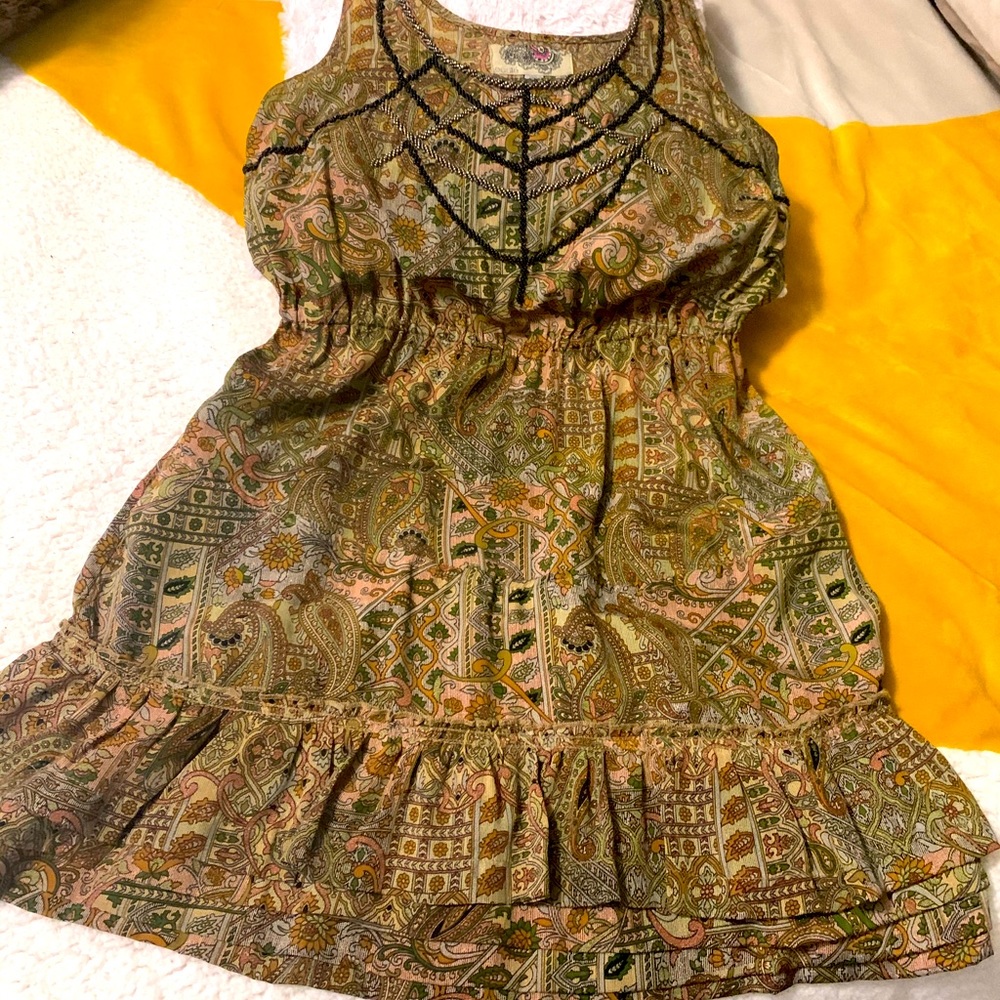 Urban Outfitters *RARE* Ecote beaded mini with pockets!